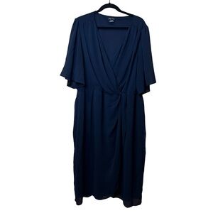 CITY CHIC Twist Love Chiffon Dress Size L